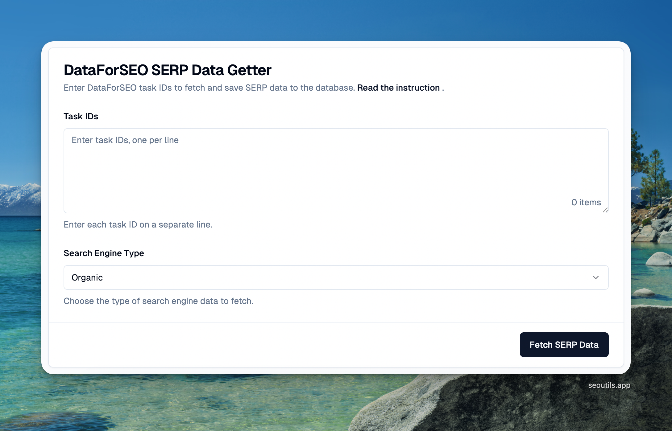 DataForSEO SERP Data Getter